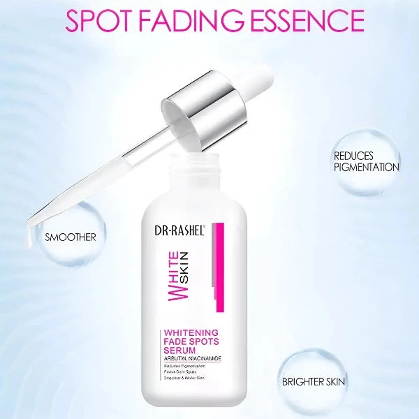 Dr. Rashel serum with dropper to reduce spots, improve pigmentation, and brighten skin.