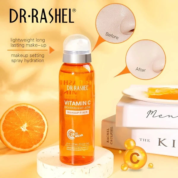 DR. RASHEL SELLADOR DE MAQUILLAJE CON VITAMINA C Y ANTI-EDAD 3 EN 1- PRIMER - FIJADOR - PREPARADOR