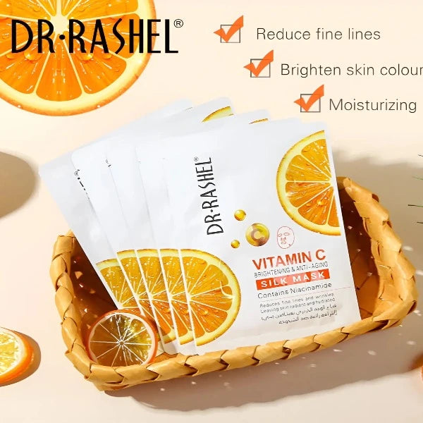 DR. RASHEL MASCARILLA DE SEDA ANTI-ENVEJECIMIENTO Y ILUMINADORA CON VITAMINA C