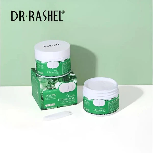 Packaging of Dr. Rashel Salicylic Acid Cleansing Pads for acne treatment, 50 units