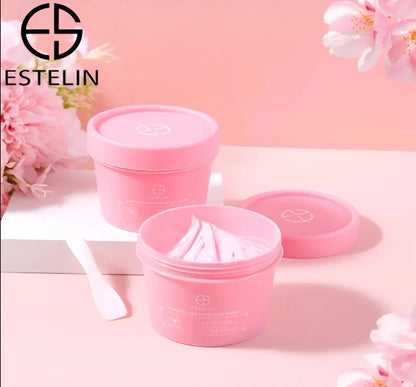 Mascarilla de arcilla rosa, limpieza, exfoliantes, hidratante 