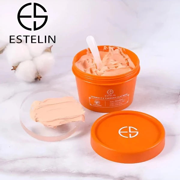 ESTELIN MASCARILLA DE ARCILLA CON VITAMINA CY CÚRCUMA 4 EN 1