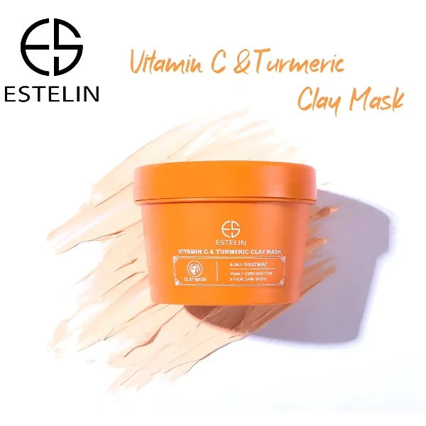 ESTELIN MASCARILLA DE ARCILLA CON VITAMINA CY CÚRCUMA 4 EN 1